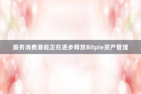 服务消费潜能正在逐步释放Bitpie资产管理